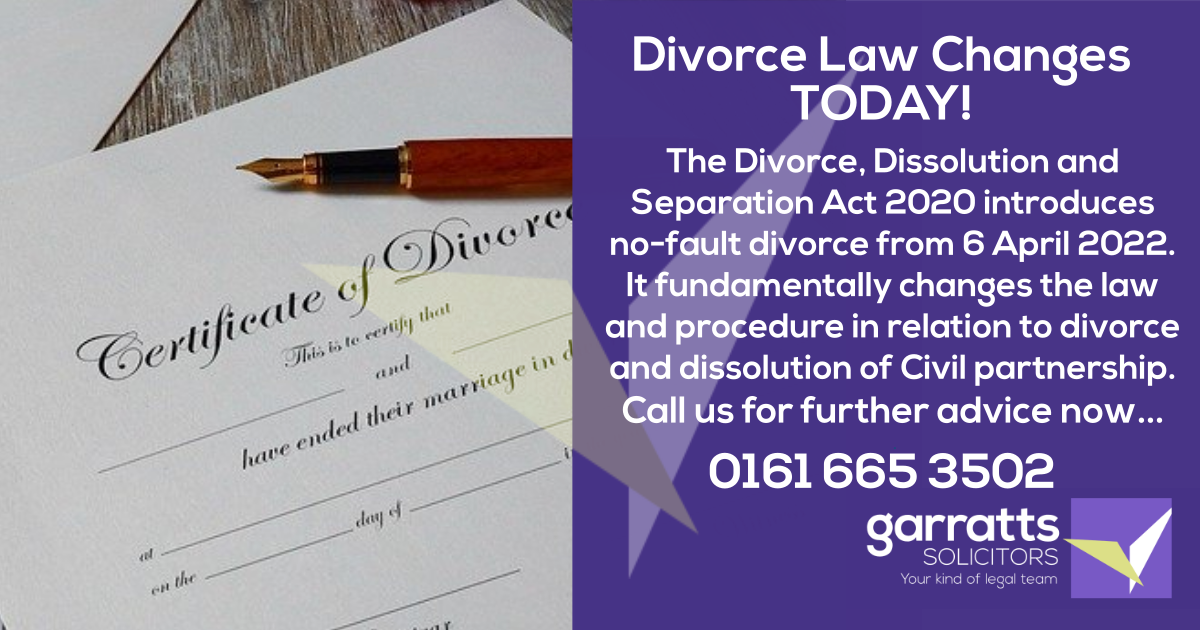 
									Changes to Divorce Proceedings From Today
								